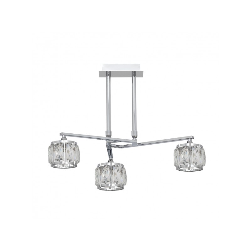 Lámpara Alargos cromo 3 x LED G9 Fabrilamp